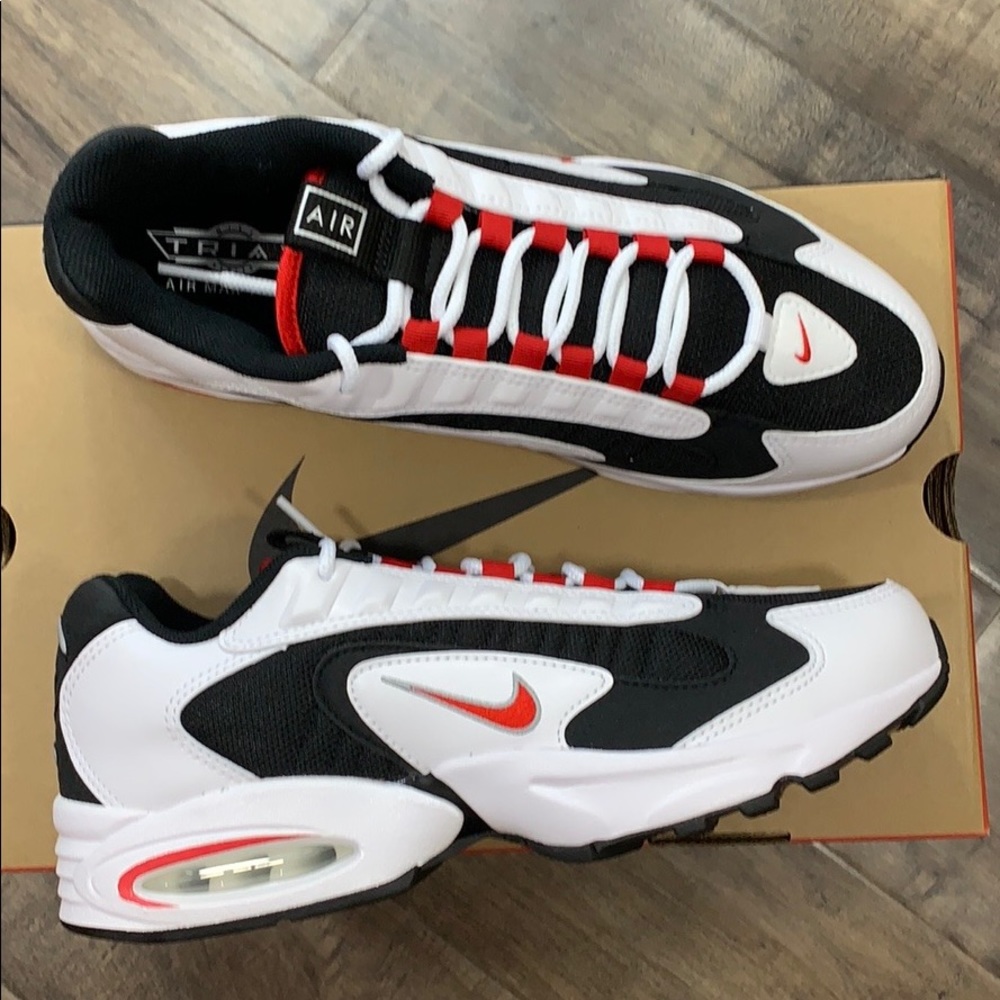 NIKE AIR MAX TRIAX White/University Red-Black men’ - Picture 1 of 16